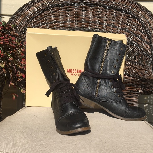 mossimo black combat boots